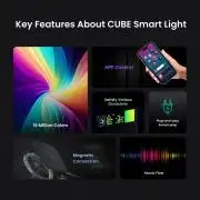 YEELIGHT Cube Smart Lamp - SPOT Extension - RGB LED asztali gamer lámpa  / dekorációs lámpa - LED kiegészítő (YLFWD-0005)