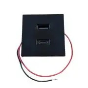 Shelly USB-A + USB-C töltő, kiegészítő modul az asztali tartóhoz, fekete