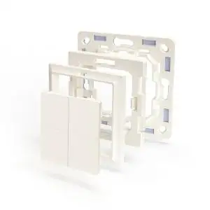 Shelly BLU Wall Switch 4 vezeték nélküli kapcsoló + Gira/Merten keret adapter