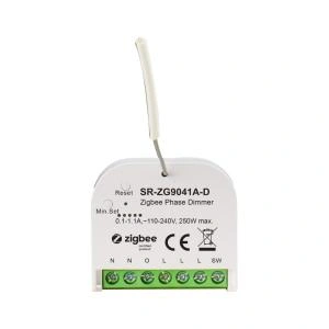 Sunricher Zigbee retrofit dimmer (fényerőszabályzó) modul, 230V csak fázis, 250W (SR-ZG9041A-D)