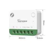 Sonoff MINI ONE PM –  relé modul, 1 áramkörös, fogyasztásmérős, Zigbee, Bluetooth (MINI-ZB1GSP)