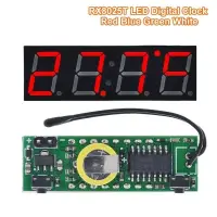 Feszültség és hőmérséklet kijelző, digitális óra modul