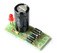 AC-DC egyenirányító modul (Graetz-híd), dióda híd, pl 12V-ra (6-32V bemenettel, 470uF)