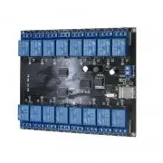 16 Csatornás USB Relés modul, opto-csatolt
