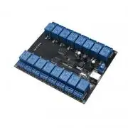 16 Csatornás USB Relés modul, opto-csatolt