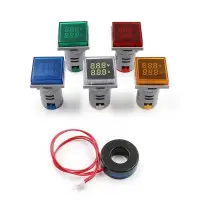 Furatba szerelhető szögletes feszültségmérő, árammérő, voltméter, amperméter, kijelző