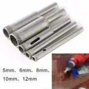 Hobby Üveg fúró gyémántszemcsés, 5db/szett, 5-12mm