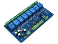 RS485-ről vezérelhető Modbus protokollal vezérlő 8 csatornás relés modul