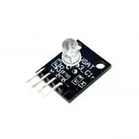 3W Led modul PCB meghajtóval, vezérelhető, Piros
