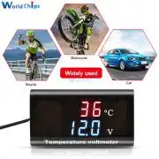 Esztétikus Volt feszültség / hőmérséklet Celsius kijelző, autóra, motorra, hajóra