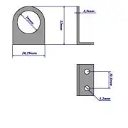 Szenzor rögzítő keret Infra/Vonalkövető szenzorokhoz