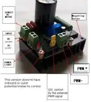 DC motor sebesség szabályzó PWM 160V 5A
