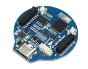 RP2040 MCU Board With 1.28 Inch Round LCD 65K RGB Base on Raspberry Pi RP2040 USB C Port Accelerometer Gyroscope Sensor