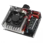 10000W AC110V 220V 75A SCR Voltage Regulator Speed Controller Dimmer Thermostat Cooling Fan AC 110-220V