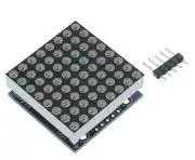 8x8 LED Mátrix modul meghajtó IC-vel