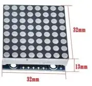 8x8 LED Mátrix modul meghajtó IC-vel