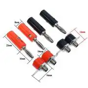 Szerelhető banándugó aljza, banán foglalt, pár