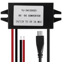 DC/DC Konverter be 12V/24V ki 5V, USB micro