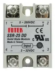 Szilárdtest relé Fotek SSR-25DD egyenáram