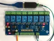 RS485-ről vezérelhető Modbus protokollal vezérlő 4 csatornás relés modul