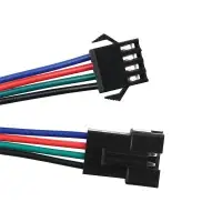 4 pólusú csatlakozó vezeték pár 20/20cm