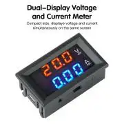 0-300V/200A Digitális DC voltméter, amperméter, feszültség és áram kijelző