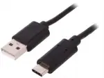 USB C-Type töltőkábel, fekete