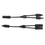 MC4 Szolár napelemes csatlakozó elosztó 2-es (3 pontos) pár