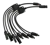 MC4 Szolár napelemes csatlakozó elosztó 4-es (5 pontos) pár