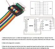 SOP8/SOIC8 vagy SOP16/SOIC16 programozó csipesz kábellel DIP16 kivezetésere