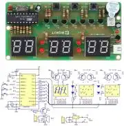 LED Óra elektronikai építő KIT