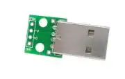 Apa USB csatlakozó breakout board modul, 2.54mm 4pin