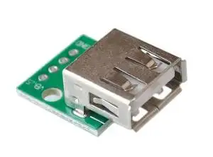 AnyaUSB csatlakozó breakout board modul, 2.54mm 4pin