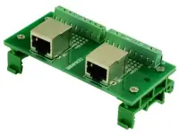 DIN sín RJ45 modul