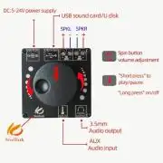 AP50L 12V/24V 40W/50W Sztereó Bluetooth Erősítő modul