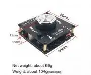 ZK-1002M 2x100W Sztereó Bluetooth Digitális Erősítő modul
