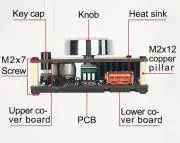 ZK-1002M 2x100W Sztereó Bluetooth Digitális Erősítő modul