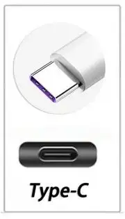 Spirál USB töltő kábel USB C-type