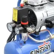 Kompreszor, olajmentes, csendes 550W 9L