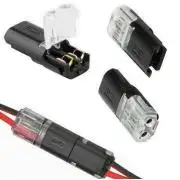 Gyorscsatlakozó, hermafrodita, 2 pólusú, DC 36V/9A, 22...20AWG