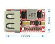 DC-DC lekonvertáló, USB kimenet, 3-5V