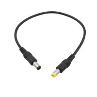 DC tápkábel hosszabbító, 30cm,  apa-apa