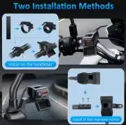 Motoros USB gyorstöltő feszültség kijelzéssel, duál Anya
