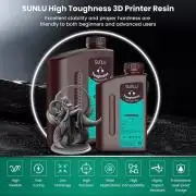 Toughness Resin, műgyanta, Sunlu, 1kg, Szürke