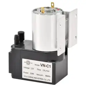 DC24V Mini Vákuum pumpa, negatív nyomás, 15l/perc, 120kPa, -80kPa