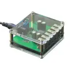 Széles bemeneti tartományú DC-DC konverter 6xUSB kimenettel, QuickCharge QC technológia