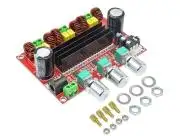 TPA3116D2 sztereo erősítő modul, 2.1 csatornás, 2x50W, 12-24V DC