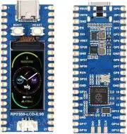 RP2350A fejlesztői panel, 0.96 LCD kijelzővel, 160x80px, Dual-core & Dual-architecture Microcontroller, 150MHz