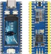 RP2350A fejlesztői panel, 0.96 LCD kijelzővel, 160x80px, Dual-core & Dual-architecture Microcontroller, 150MHz