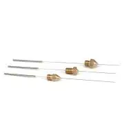 Furat és nozzle tisztító tű készlet, rozsdamentes rugóacél, réz fogantyú, 0.15mm, 10db/készlet